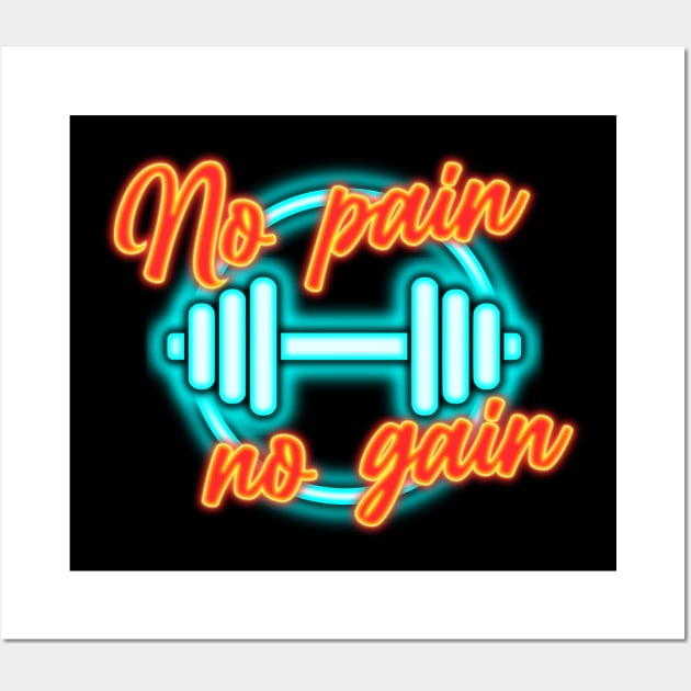 No pain no gain Wall Art by sisidsi